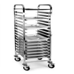 15 Layers Stainless Steel Kitchen Tray Trolley