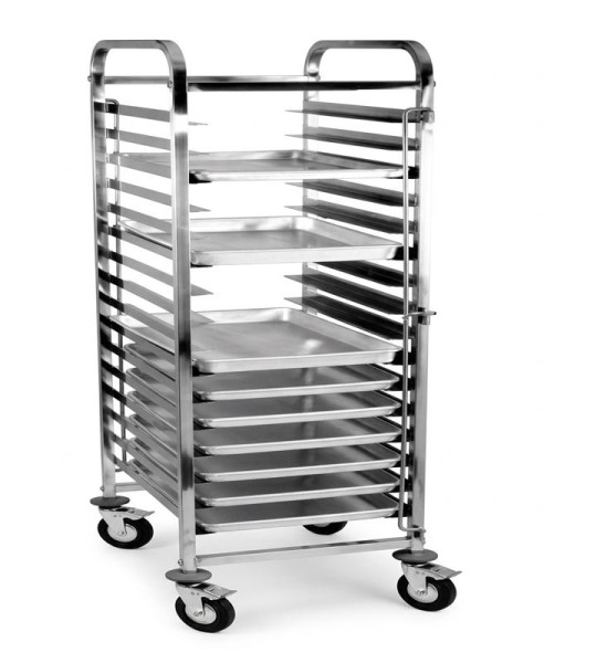 15 Layers Stainless Steel Kitchen Tray Trolley
