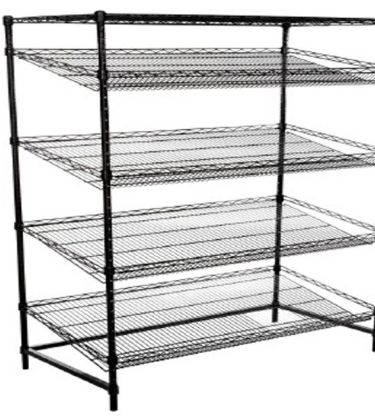 Metal Wire 4 Tier Bakers Rack Shelves Shelving Shelf