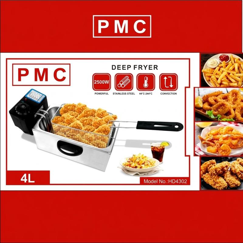PMC 4L Stainless Steel Deep Fryer