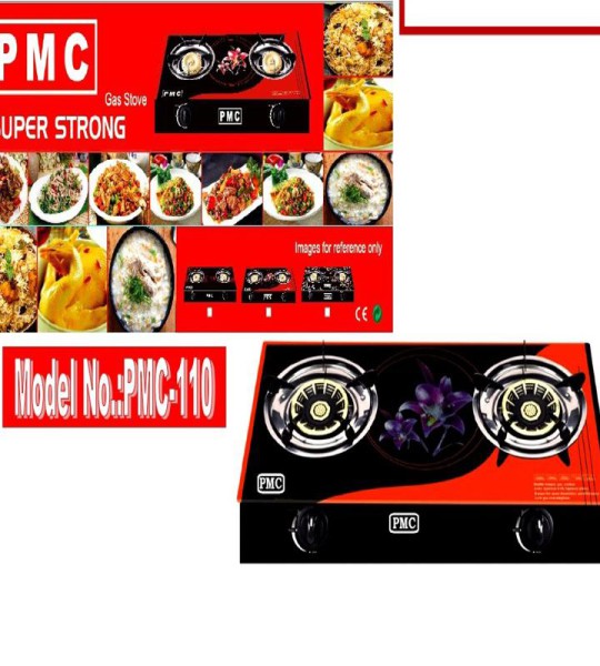 PMC-110 Built-in Two-Burner Tempered-Glass Gas Hob