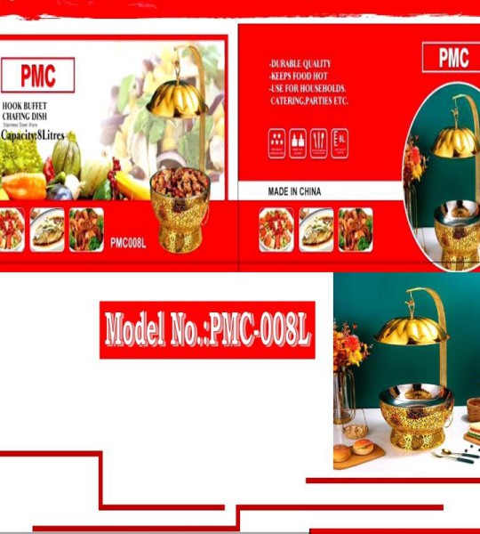PMC-008L 8L Round Stainless Steel Chafing Dish