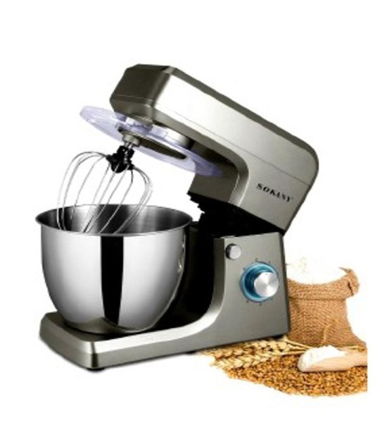SOKANY 8 Liter Rotating Stainless Steel Bowl Commercial Heavy Duty Food Mixer