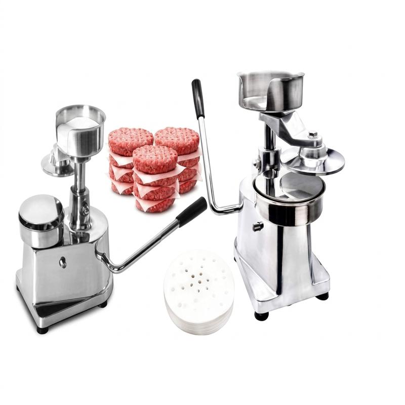 Stainless Steel Manual Burger Press Machines Breakfast Household