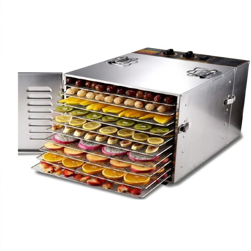 STRONGERTECH PMC 10 Tray Electric Food Dehydrator Machine Fruit Vege Table Meat Drying Machine Stainless Steel 304 Snack Food Dryer