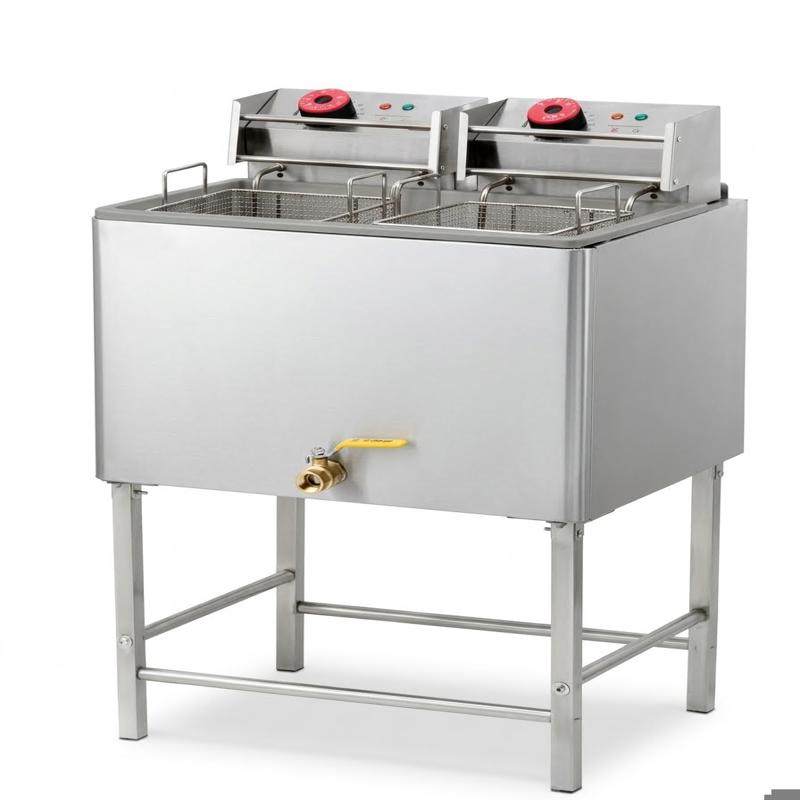 STRONGERTECH PMC 28l Electric Stand Floor Electric Deep Fryer For Commercial Fried Chicken
