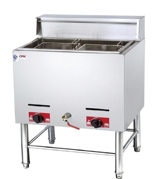 STRONGERTECH PMC 28l Electric Stand Floor Gas Deep Fryer For Commercial Fried Chicken
