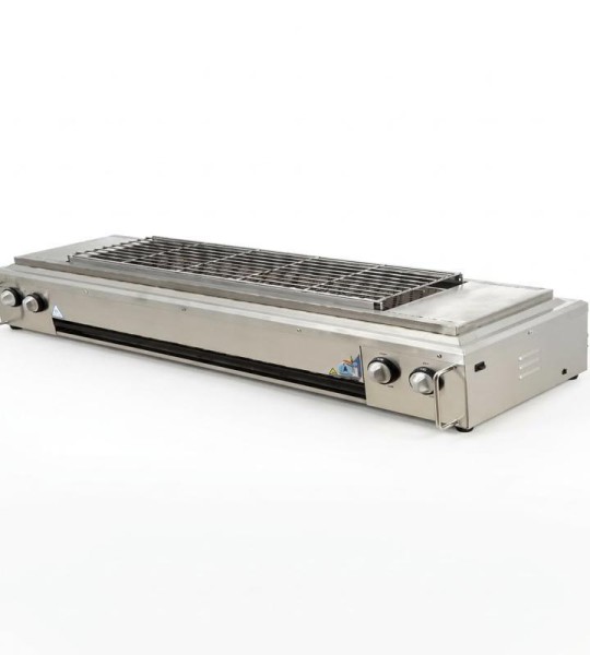 STRONGERTECH PMC Bbq Infrared Gas 8 Burner Grill Stove Outdoor Kebab Meat Roasting Machine Barbecue Maker Machine Oysters Roaster Machine