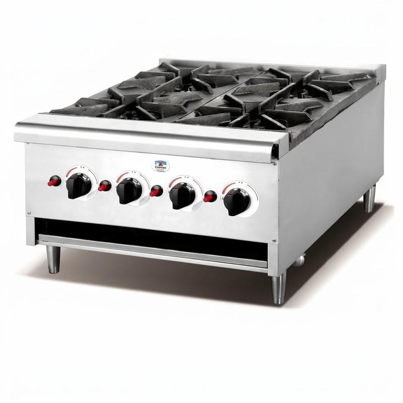STRONGERTECH PMC Commercial 4 Large Burners Combined Furnace Cook Ing Appliance Gas Burning Machine Stainless Steel Gas Heating Clay Pot Stove Boiler