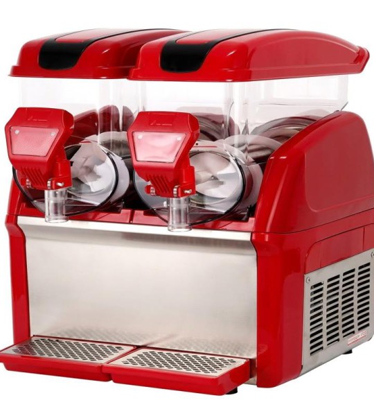 STRONGERTECH PMC Commercial Electric Double Tanks Slush Machine2 Tank Frozen Ice Slush Machine