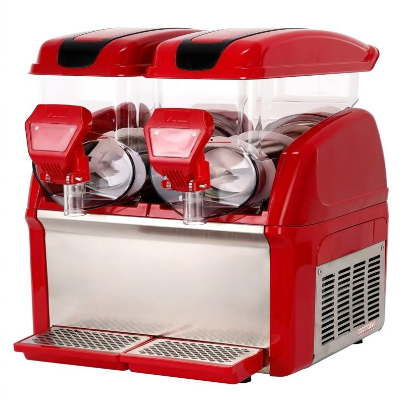 STRONGERTECH PMC Commercial Electric Double Tanks Slush Machine2 Tank Frozen Ice Slush Machine