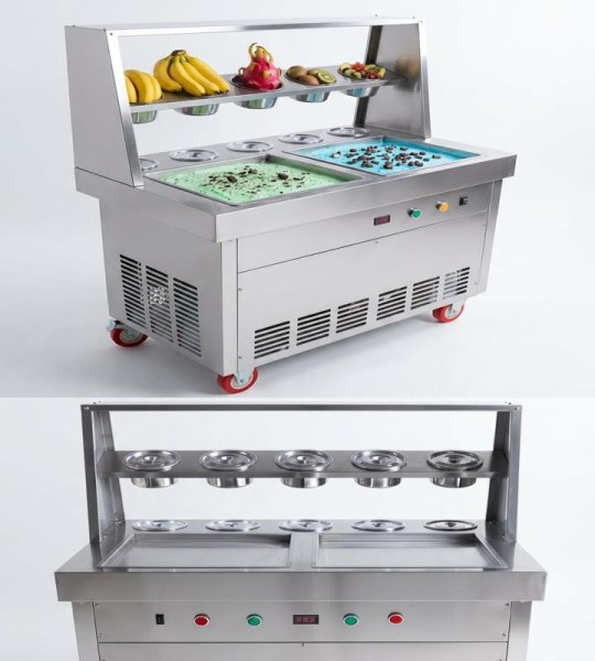 Roll Ice Cream Maker (1.8kW Double Pan)