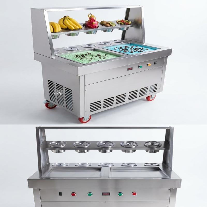 Roll Ice Cream Maker (1.8kW Double Pan)