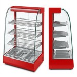 STRONGERTECH PMC Glass Food Warmer 3 Plate Display Show Case Commercial Kitchen Equipment