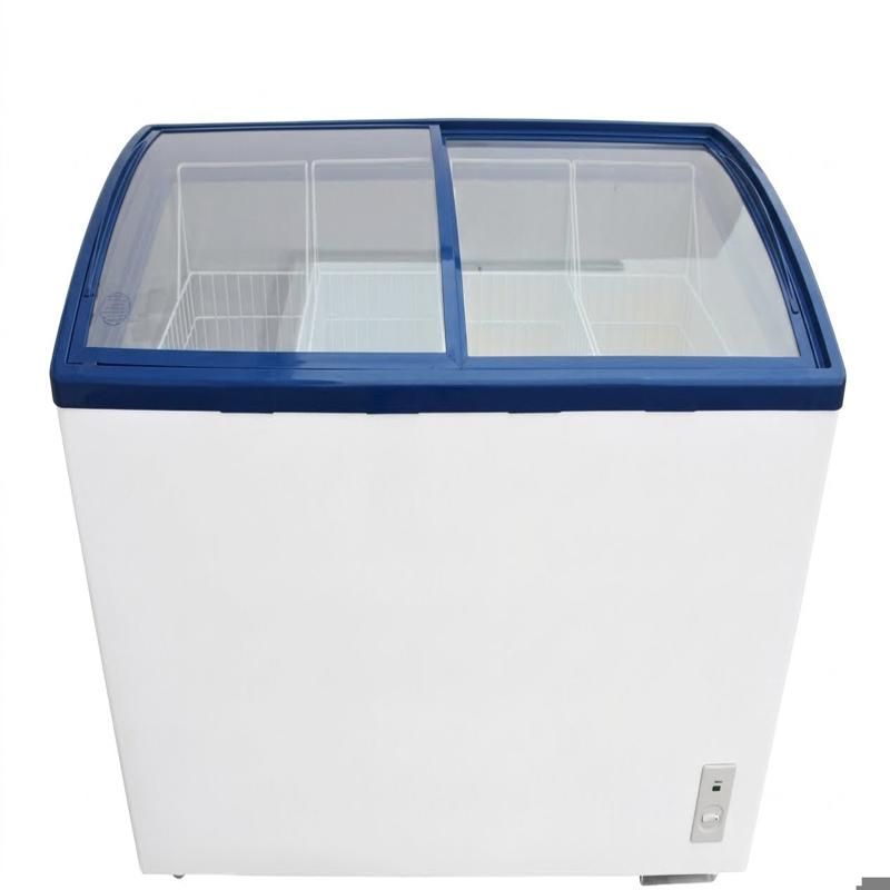 STRONGERTECH PMC Glass Top Ice Cream Freezers Upright