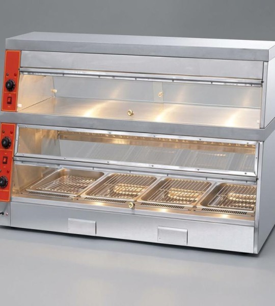 STRONGERTECH PMC Stainless Steel Fried Chicken Display Show Case Commercial Kitchen Equipment