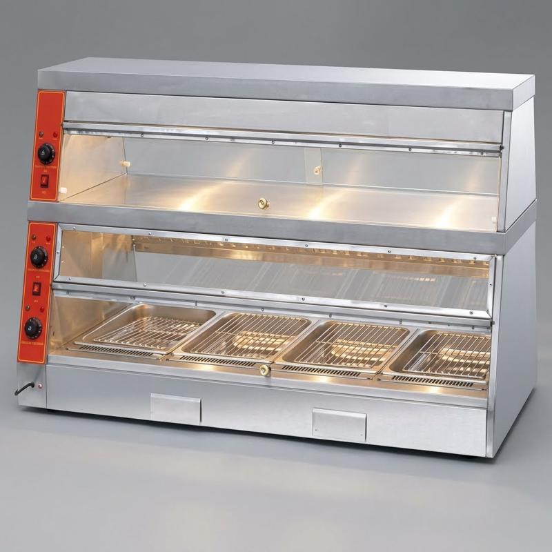 STRONGERTECH PMC Stainless Steel Fried Chicken Display Show Case Commercial Kitchen Equipment