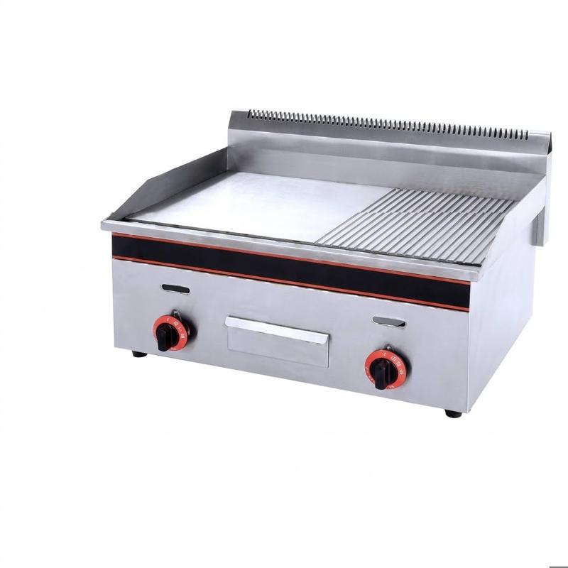 STRONGERTECH PMC Table Top 4 Chapati 2 Sides Combi Flat With Bumpers Griddle Gas Griller Hot Cooking Equipment