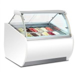 Strongertechpmc 12 Boxes Ice Cream Display Freezer Cabinet Hard Ice Cream Showcase