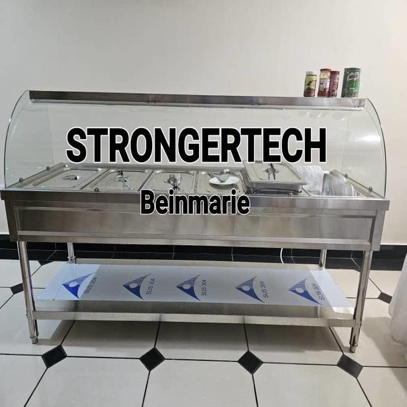 Strongertech Stainless Steel 6-Pan Commercial Bain Marie Food Warmer (Electric)