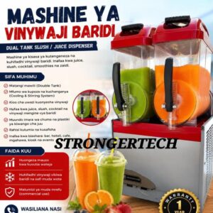 Strongertech Commercial Dual-Tank Slush and Cold Juice Dispenser Machine
