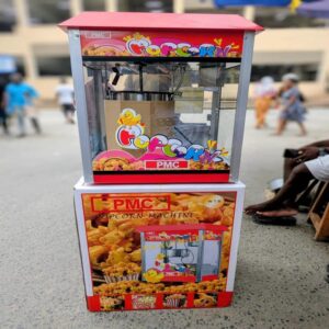 PMC Commercial Electric Popcorn Machine with Warming Showcase