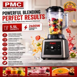 PMC Super Heavy Duty Commercial Blender 5.5L (2600W)