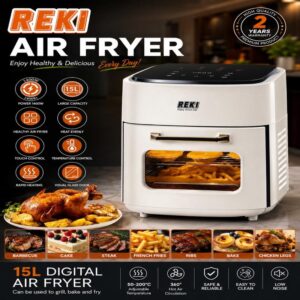 REKI 15L Digital Multi-Functional Air Fryer Oven (1400W)