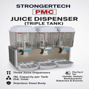 Strongertech-PMC Triple Tank Commercial Juice Dispenser (54L Capacity)